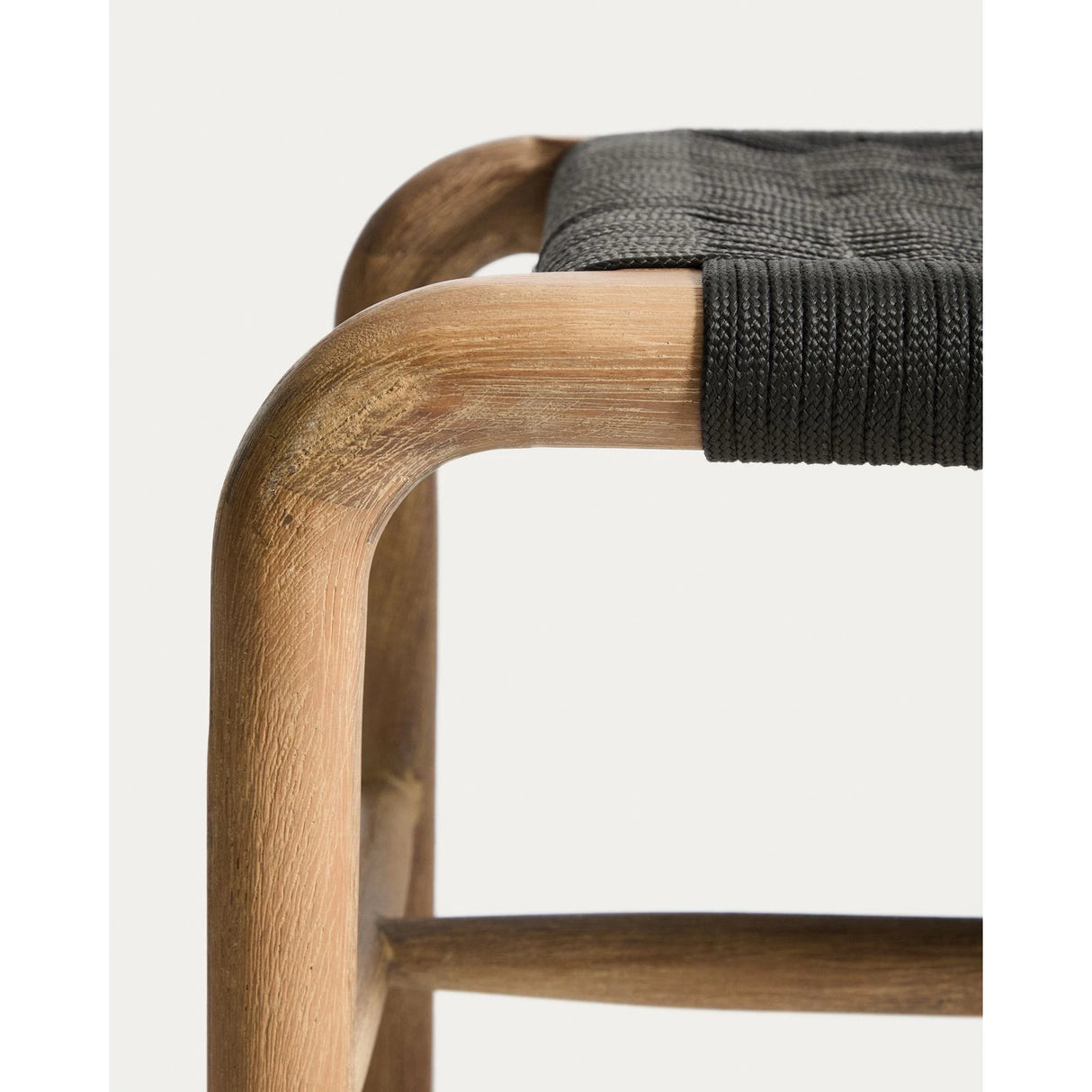 Bank Alipa aus massivem Akazienholz und dunkelgrauem Seil, 200 cm, FSC 100 % von Kave Home – Bild 9