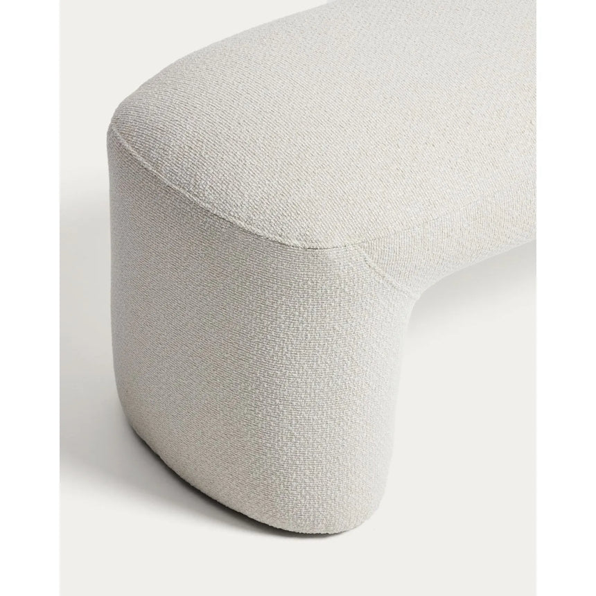 Bank Alira aus beiger Chenille 140 cm FSC Mix Credit von Kave Home – Bild 4