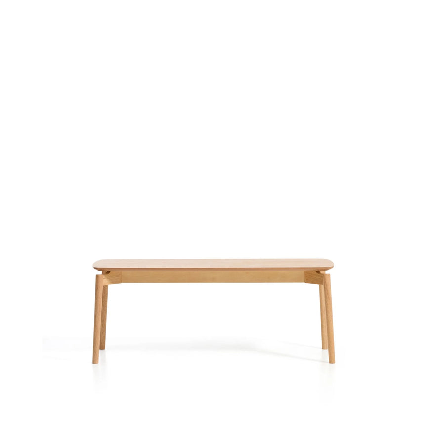Bank Evera aus Eichenfurnier mit naturfarbenem Finish, 122 cm von Kave Home – Bild 1