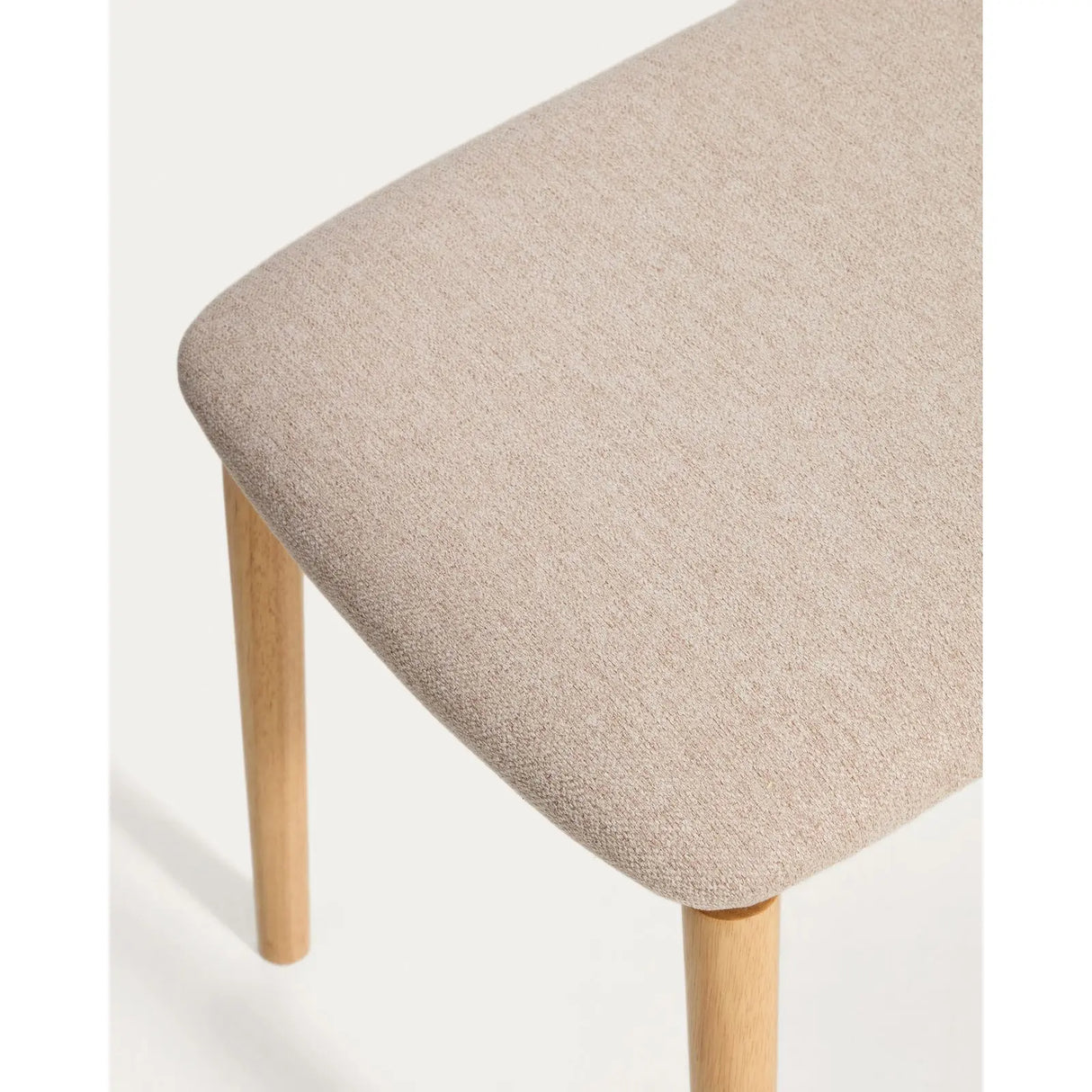 Bank Evera aus Eichenfurnier mit naturfarbenem Finish und beiger Chenille, 122 cm von Kave Home – Bild 5