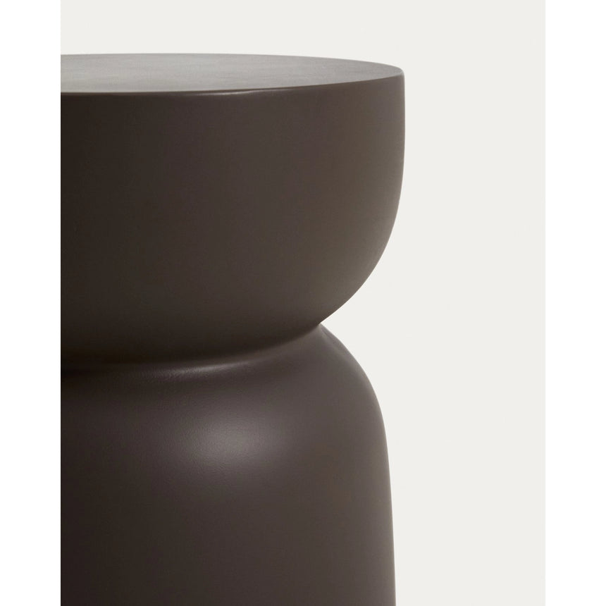 Beistelltisch Garbet aus braunem Zement, Ø 32 cm von Kave Home – Bild 6
