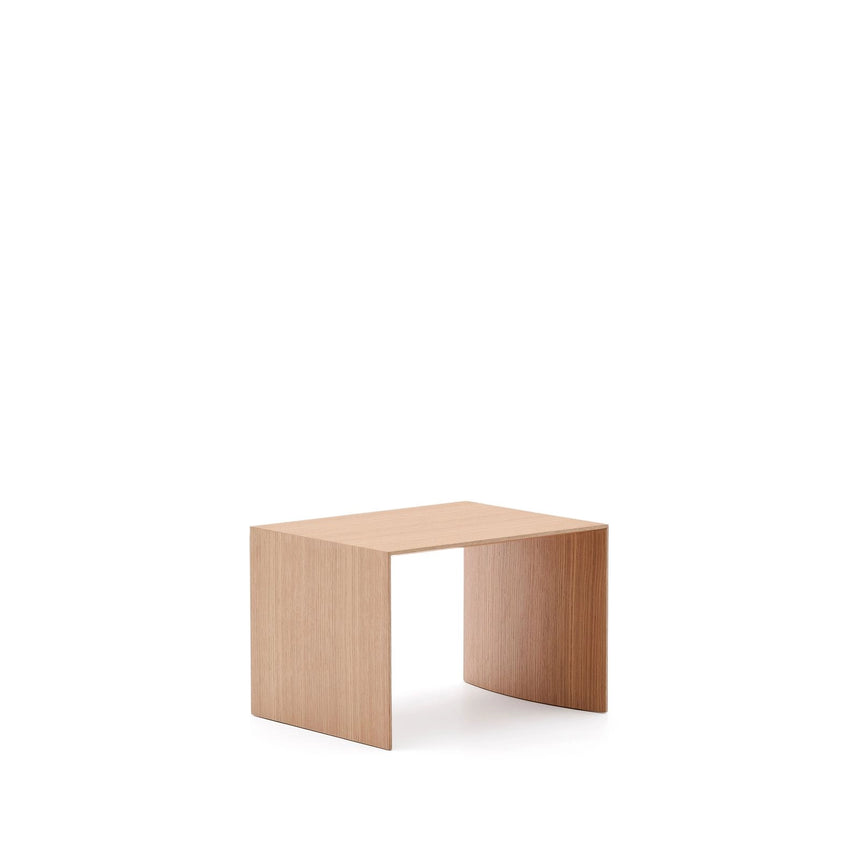 Beistelltisch Litto aus Eichenfurnier oder Wallnussfurnier FSC Mix Credit 55 x 40 cm von Kave Home – Bild 5