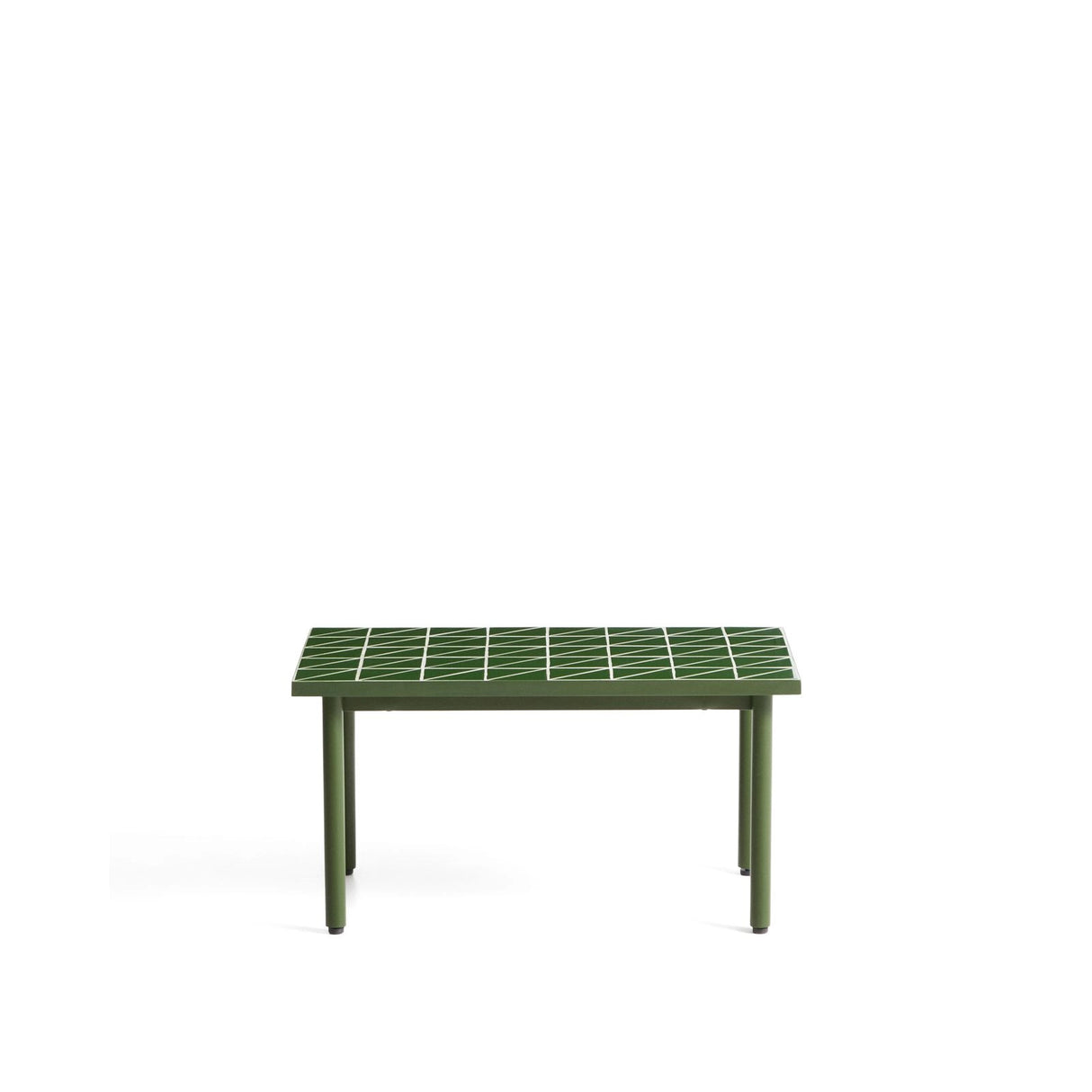 Beistelltisch Maurina aus verzinktem Stahl in Grün mit grünen Kacheln, 81 x 51 cm von Kave Home – Bild 1