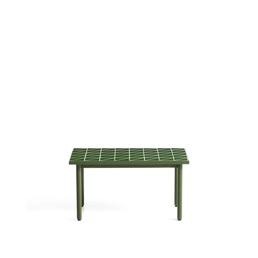 Beistelltisch Maurina aus verzinktem Stahl in Grün mit grünen Kacheln, 81 x 51 cm von Kave Home – Bild 1