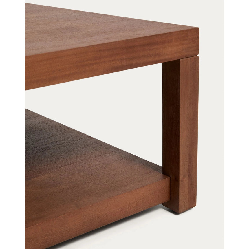 Beistelltisch Norani aus massivem Akazienholz und Akazienfurnier 90 x 90 cm von Kave Home – Bild 4