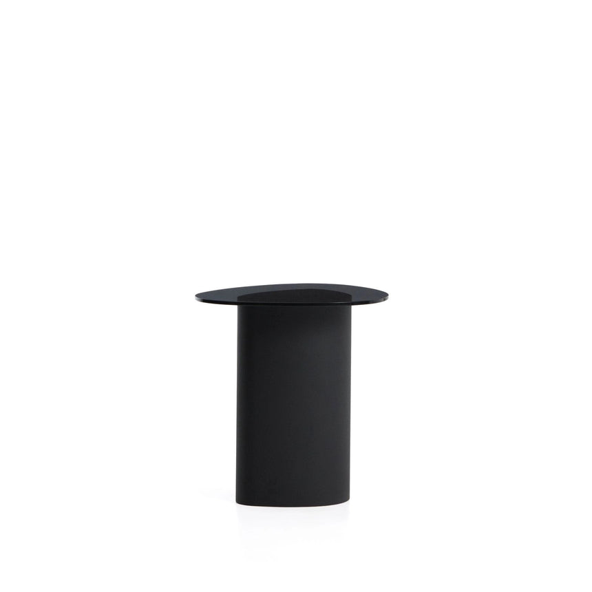Beistelltisch Olir aus gehärtetem Glas und Stahl 48 x 46,8 cm von Kave Home – Bild 3