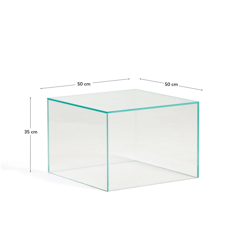 Beistelltisch Orlia aus gehärtetem Glas, 50 x 50 cm von Kave Home – Bild 2