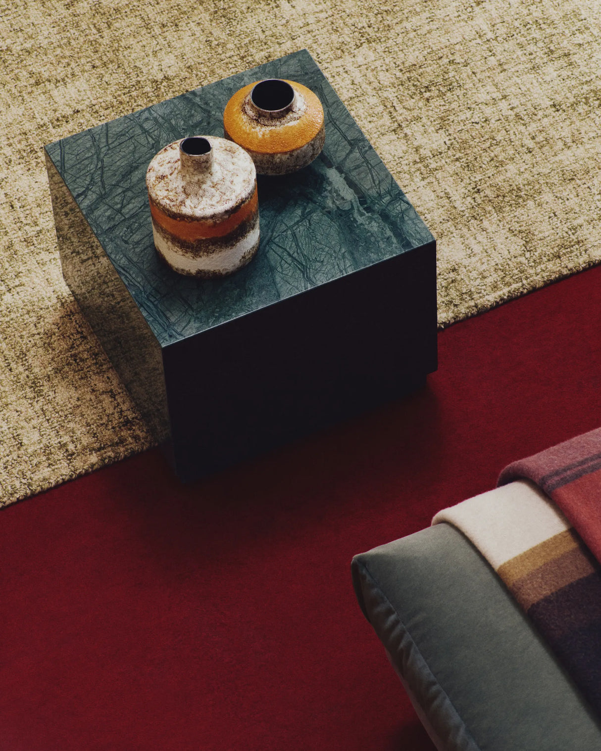 Beistelltisch Sorein aus grünem Marmor, 50 x 50 cm von Kave Home – Produktbild 2