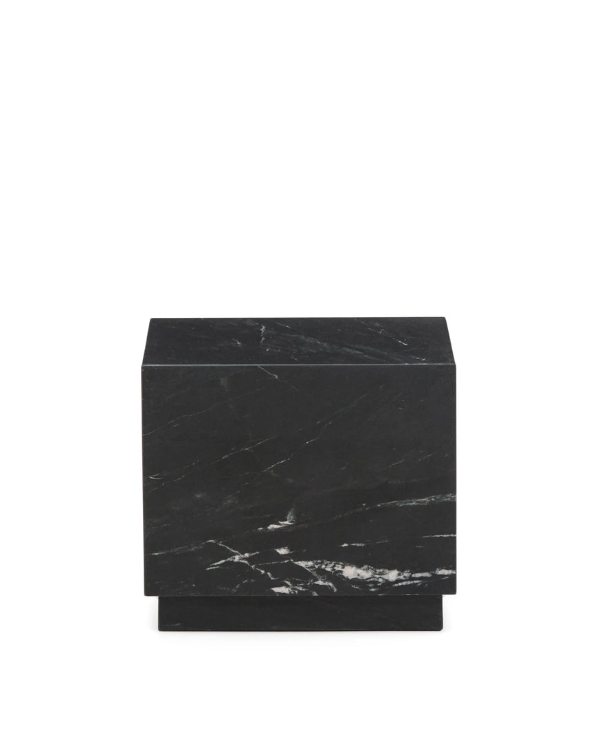 Beistelltisch Sorein aus schwarzem Marmor, 40 x 40 cm von Kave Home – Produktbild 1
