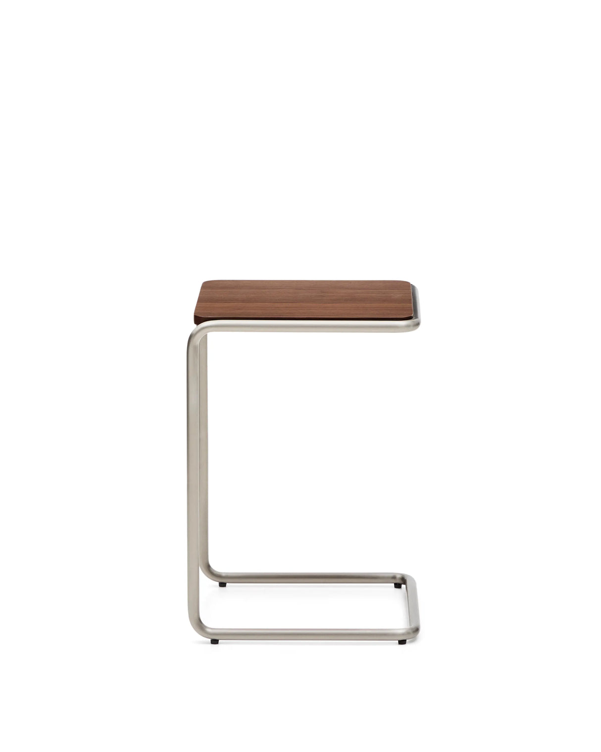 Beistelltisch Tarsel aus Nussbaumfurnier FSC 100% mit Gestell aus gebürstetem Edelstahl 42 x 60 cm von Kave Home – Produktbild 11