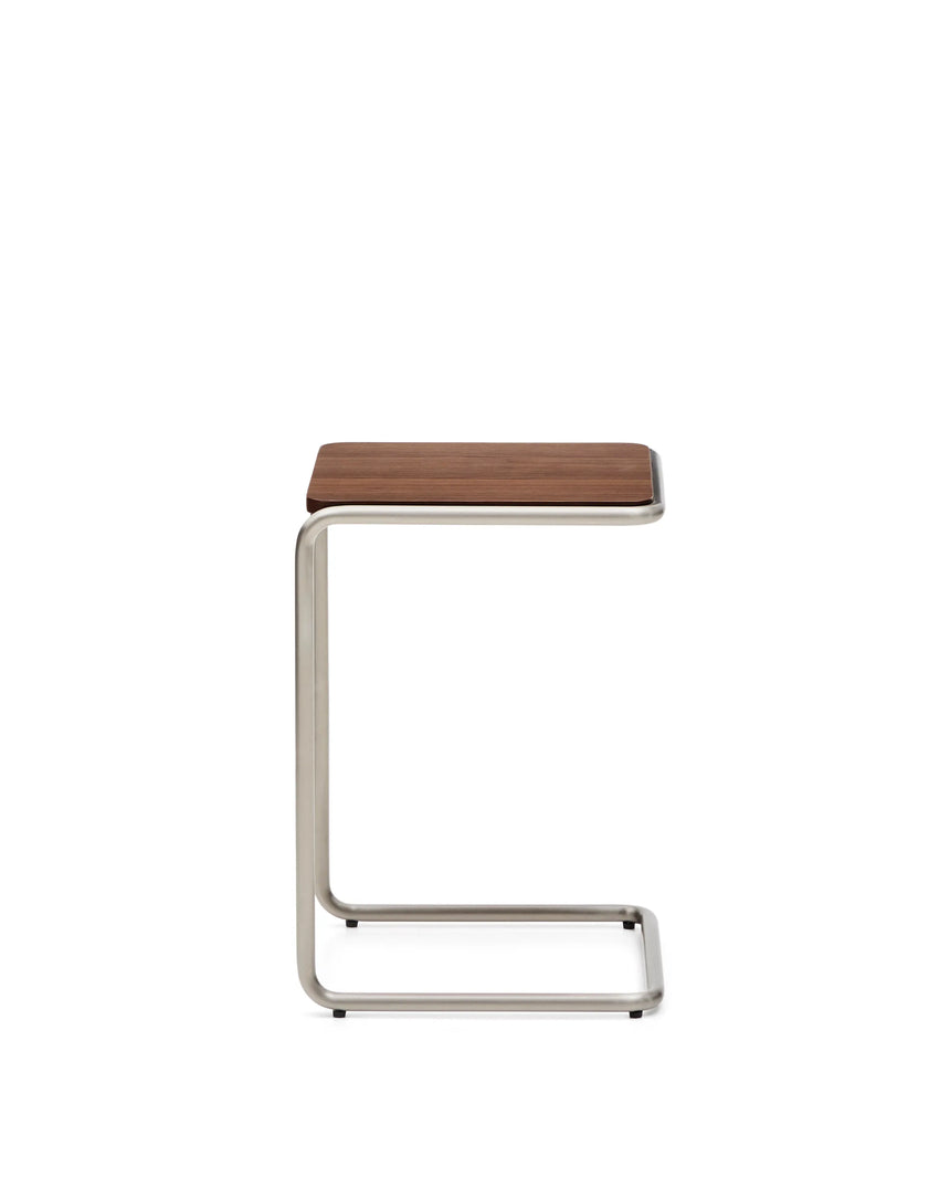 Beistelltisch Tarsel aus Nussbaumfurnier FSC 100% mit Gestell aus gebürstetem Edelstahl 42 x 60 cm von Kave Home – Produktbild 11