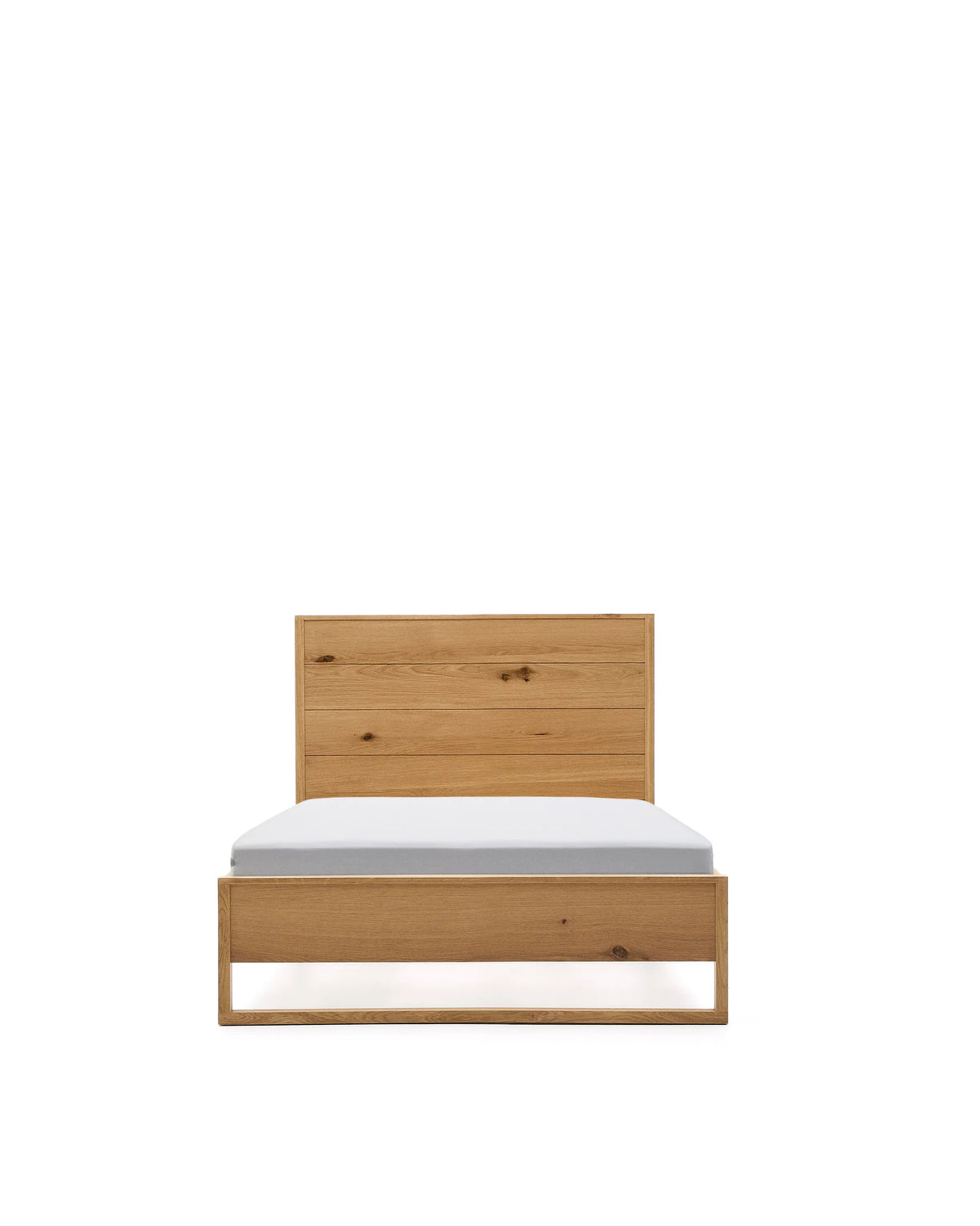 Bett Alguema aus Eichenfurnier mit naturfarbenem Finish für eine 90 x 190 cm große Matratze von Kave Home – Produktbild 7