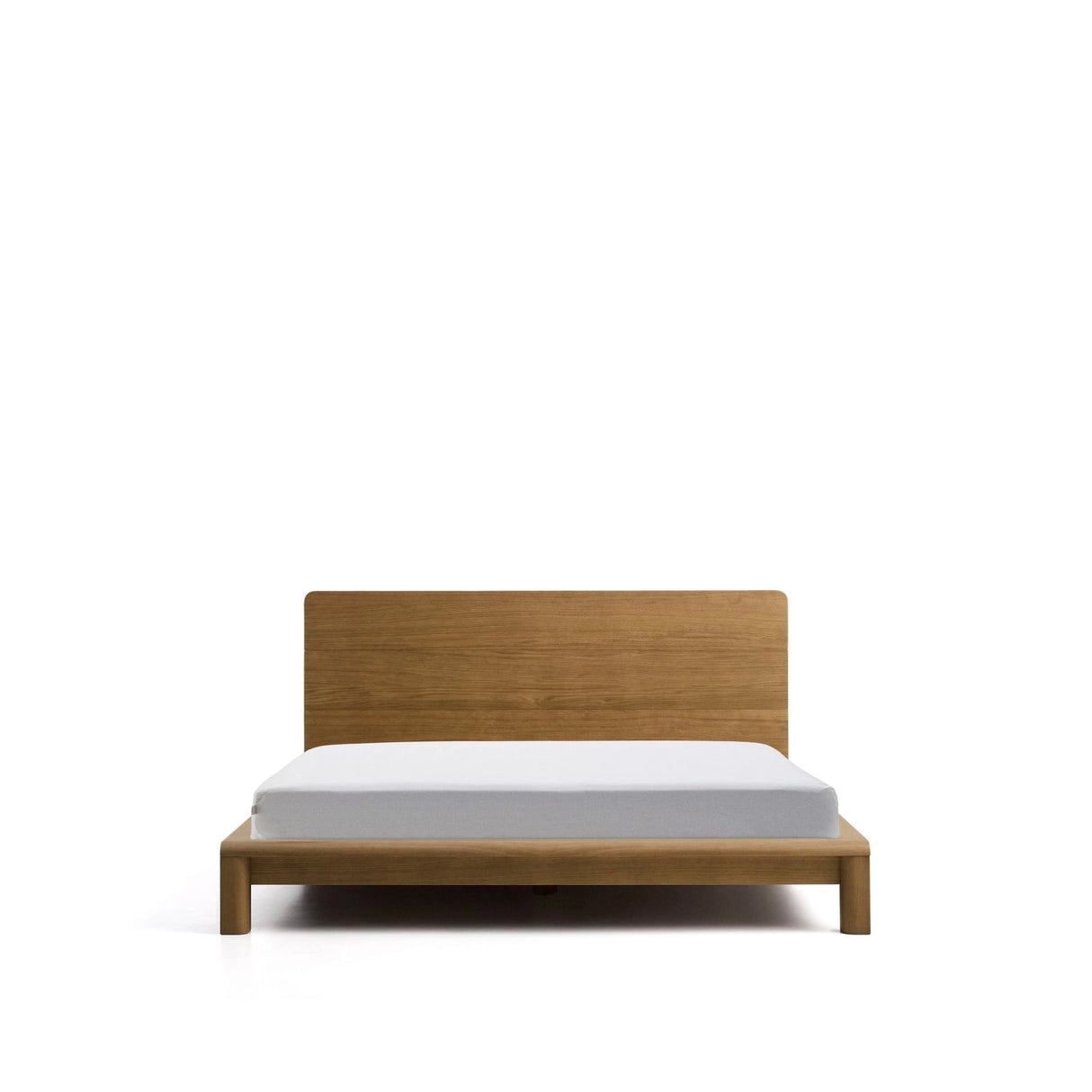 Bett Arelida aus Furnier und massivem Eichenholz mit hellbraunem Finish für Matratze 160 x 200 cm FSC Mix Credit von Kave Home – Bild 1