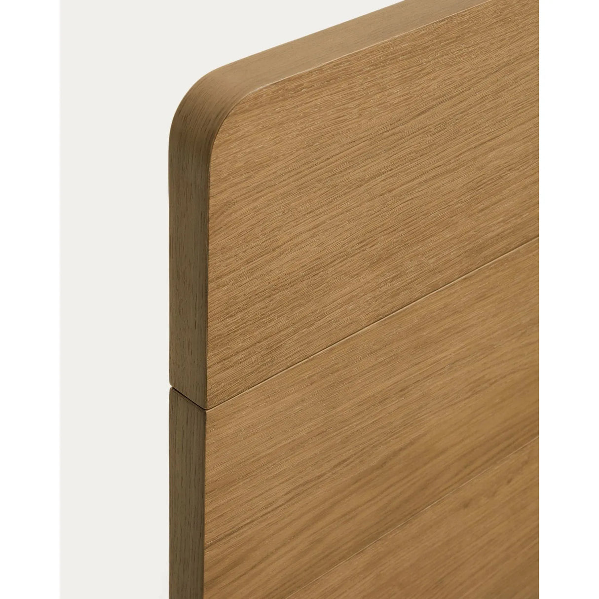 Bett Arelida aus Furnier und massivem Eichenholz mit hellbraunem Finish für Matratze 160 x 200 cm FSC Mix Credit von Kave Home – Bild 11