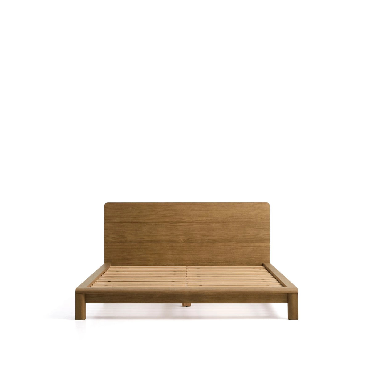 Bett Arelida aus Furnier und massivem Eichenholz mit hellbraunem Finish für Matratze 160 x 200 cm FSC Mix Credit von Kave Home – Bild 9