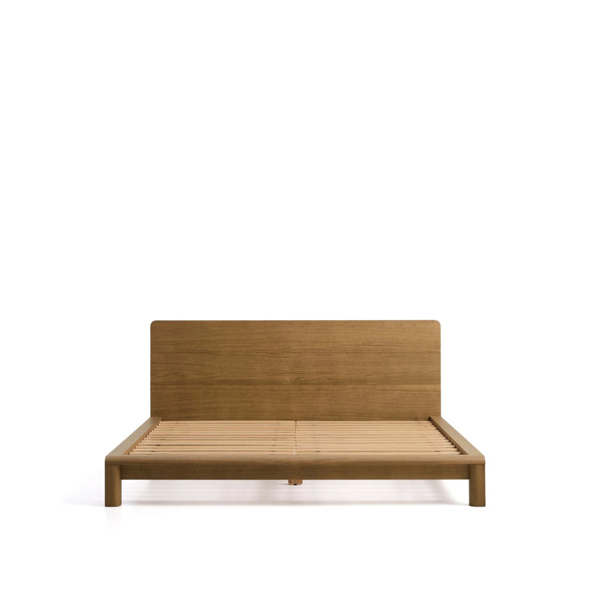 Bett Arelida aus Furnier und massivem Eichenholz mit hellbraunem Finish für Matratze 180 x 200 cm FSC Mix Credit von Kave Home – Bild 10