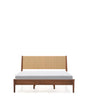 Bett Elan aus Furnier und massivem Walnussholz mit Seil Matratze 160 x 200 cm FSC Mix Credit von Kave Home – Produktbild 9