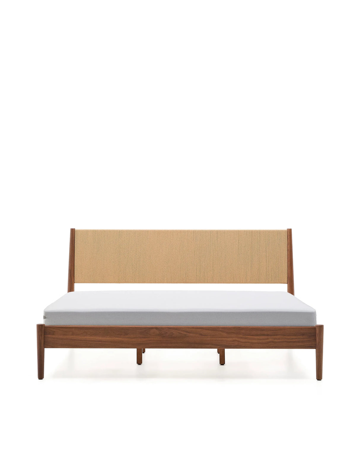 Bett Elan aus Furnier und massivem Walnussholz mit Seil Matratze 180 x 200 cm FSC Mix Credit von Kave Home – Produktbild 10