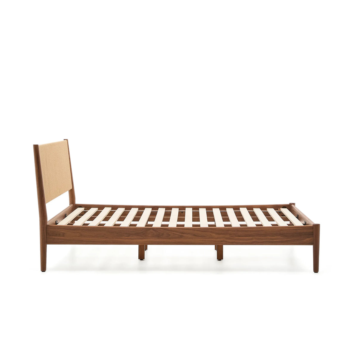 Bett Elan aus Furnier und massivem Walnussholz mit Seil Matratze 180 x 200 cm FSC Mix Credit von Kave Home – Produktbild 14