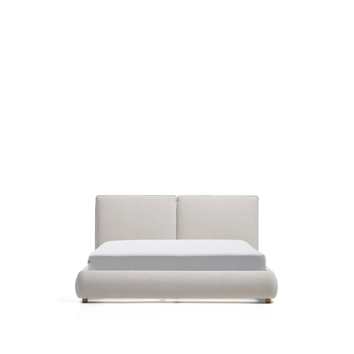 Bett Elerio mit Chenille für Matratzengröße 160 x 200 cm von Kave Home – Bild 1