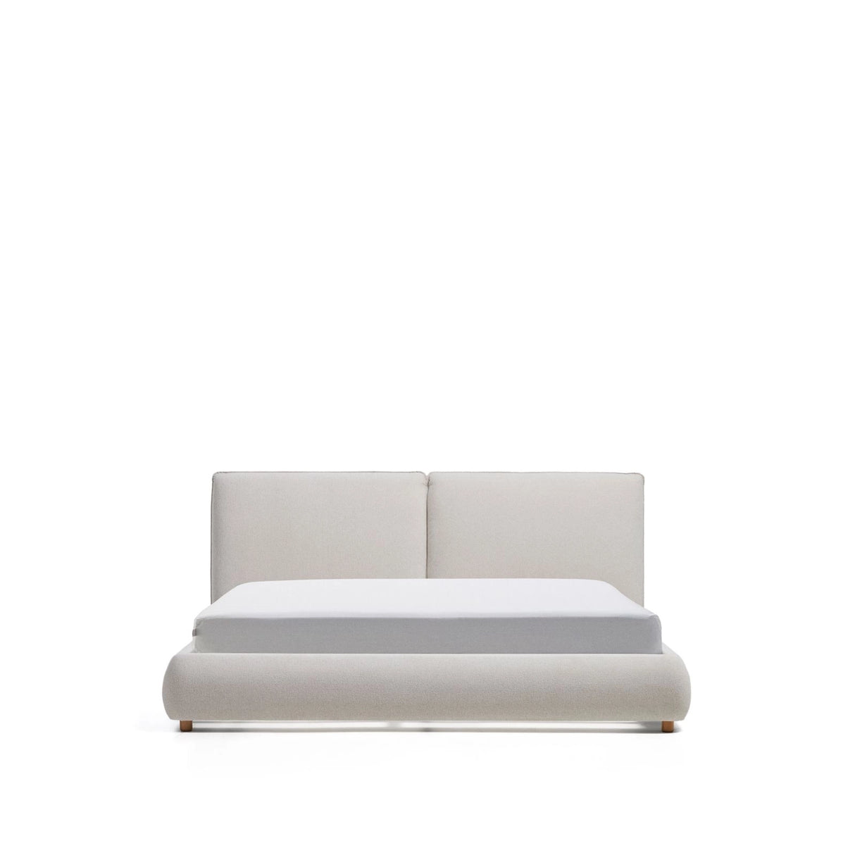 Bett Elerio mit Chenille für Matratzengröße 180 x 200 cm von Kave Home – Bild 1