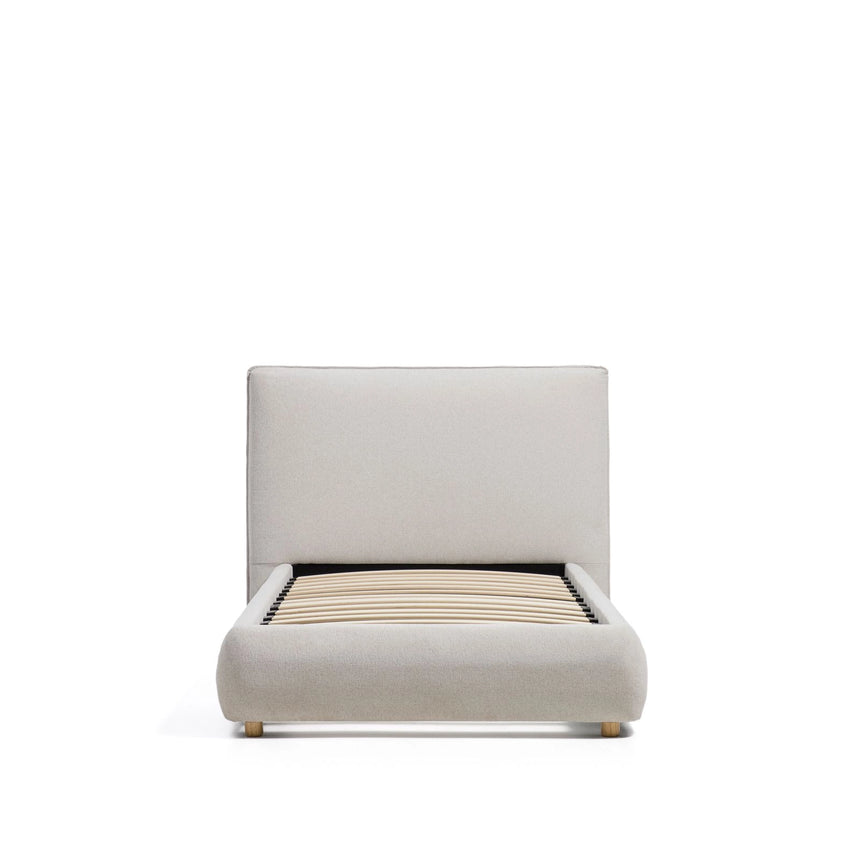 Bett Elerio mit Chenille für Matratzengröße 90 x 200 cm von Kave Home – Bild 1