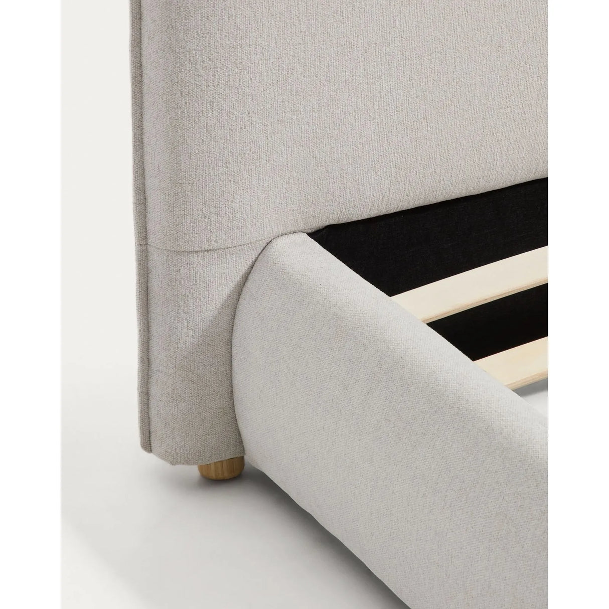 Bett Elerio mit Chenille für Matratzengröße 90 x 200 cm von Kave Home – Bild 7