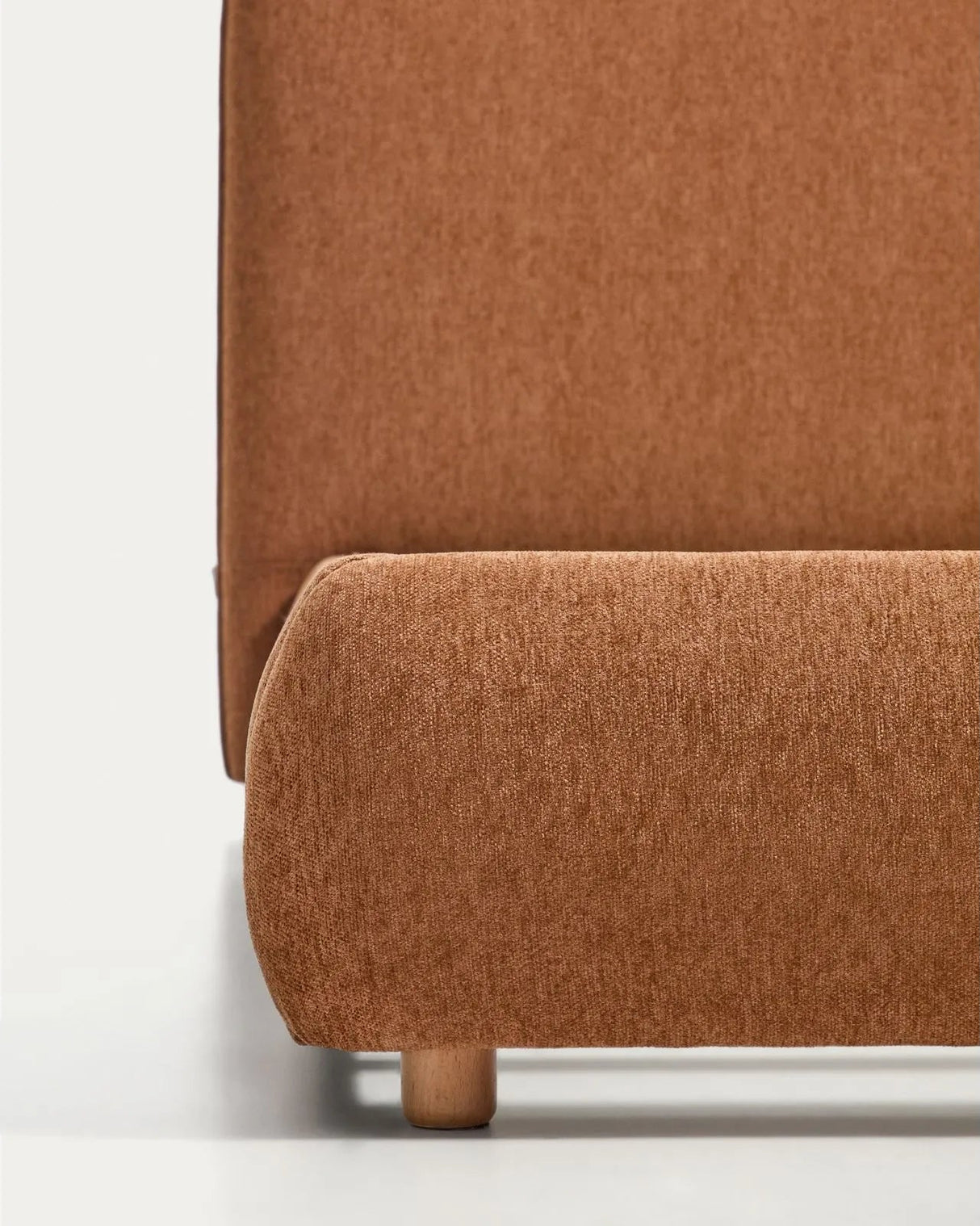 Bett Elerio mit dezent kupferfarbener Chenille für Matratzengröße 90 x 200 cm von Kave Home – Bild 5