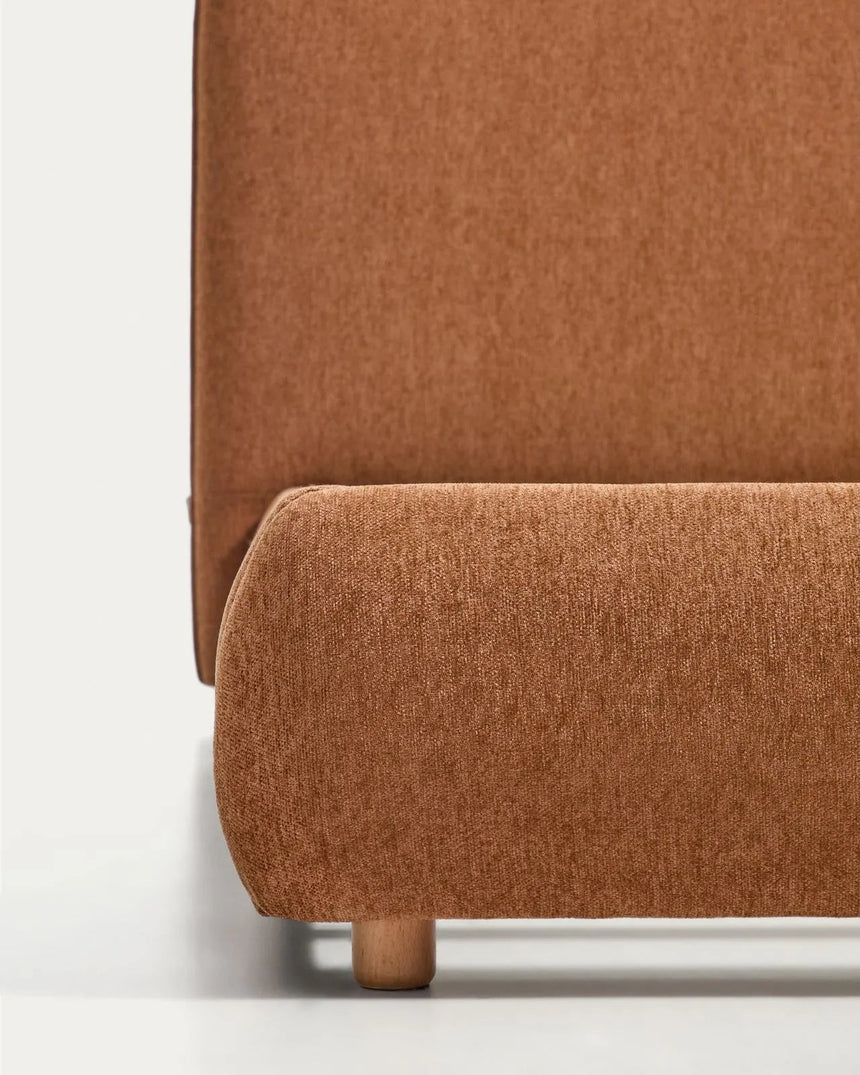 Bett Elerio mit dezent kupferfarbener Chenille für Matratzengröße 90 x 200 cm von Kave Home – Bild 5