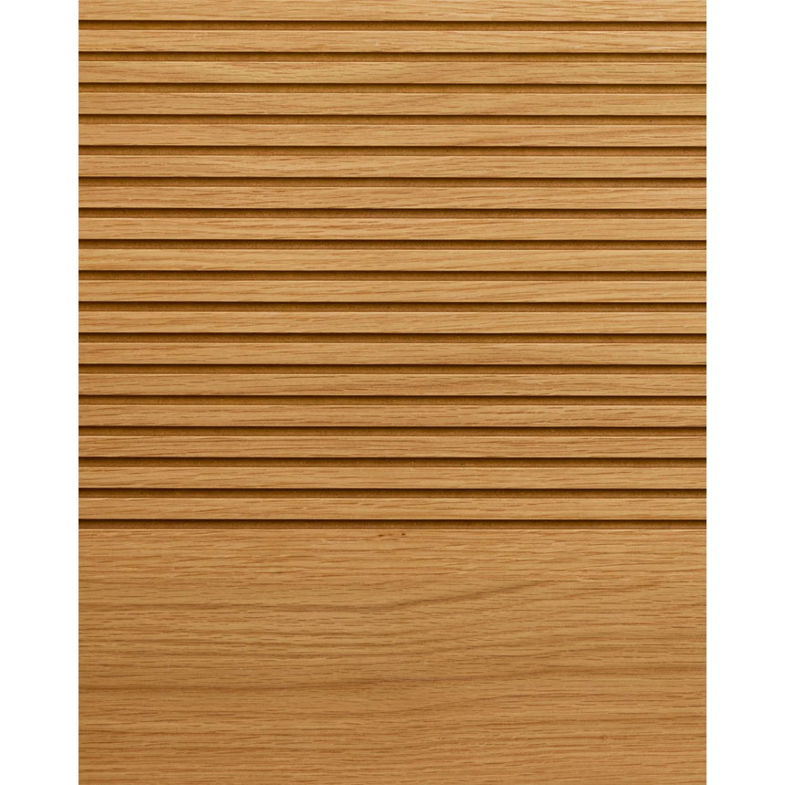 Bett Norlen aus Eichenfurnier mit naturfarbenem Finish und LED-Licht für Matratzen 160 x 200 cm FSC Mix Credit von Kave Home – Bild 14