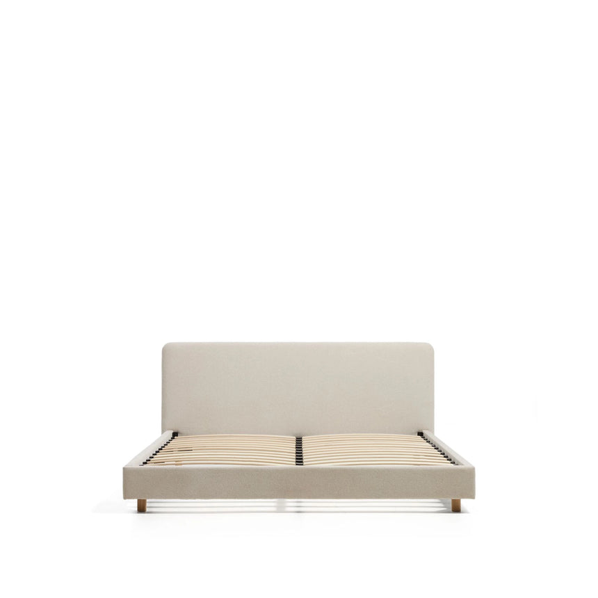Bett Selven in beiger Chenille für Matratzen 160 x 200 cm von Kave Home – Bild 3