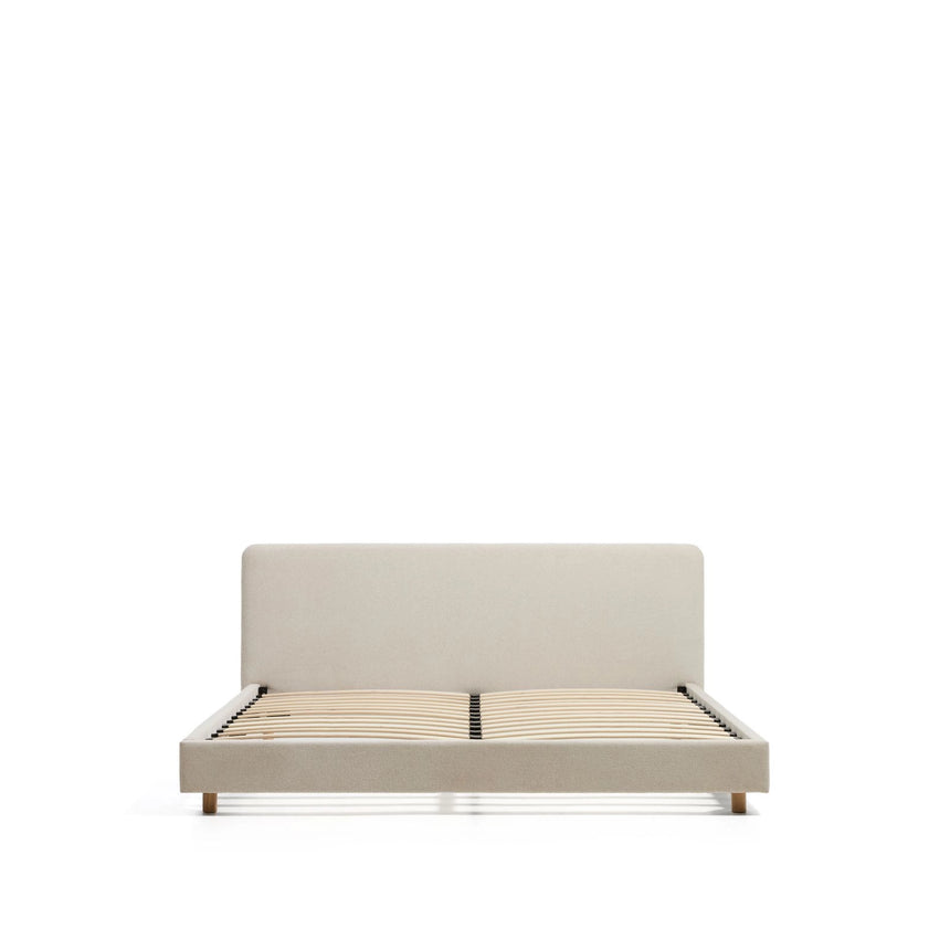 Bett Selven in beiger Chenille für Matratzen 180 x 200 cm von Kave Home – Bild 3