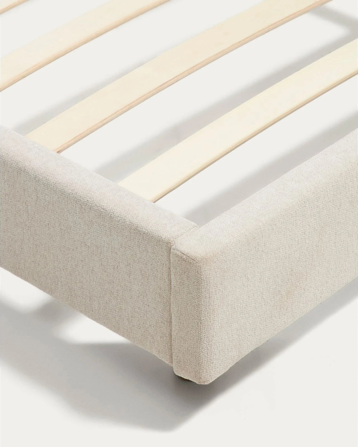 Bett Selven in beiger Chenille für Matratzen 90 x 200 cm von Kave Home – Bild 8