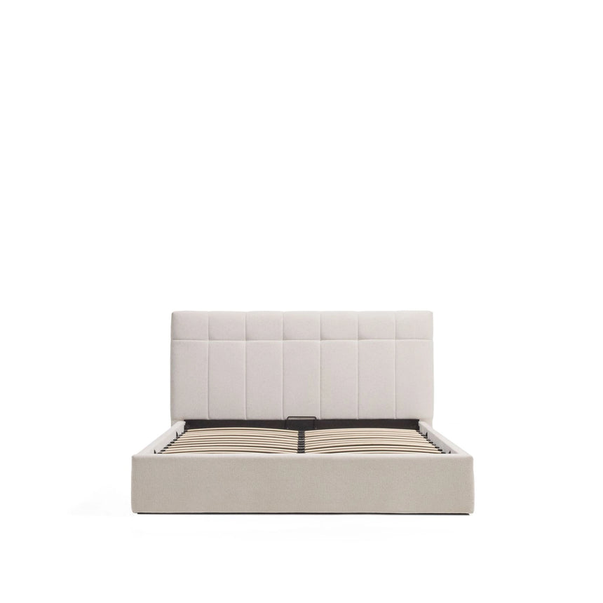 Bett mit klappbarem Bettkasten Darnela in Chenille für Matratzen 150 x 200 cm von Kave Home – Bild 4