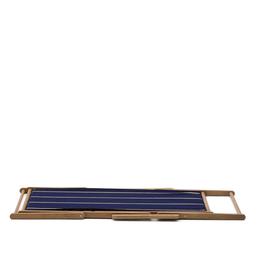 Blau-beige gestreifter klappbarer Outdoor-Liegestuhl Vilara aus massivem Akazienholz, FSC 100% von Kave Home – Produktbild 17
