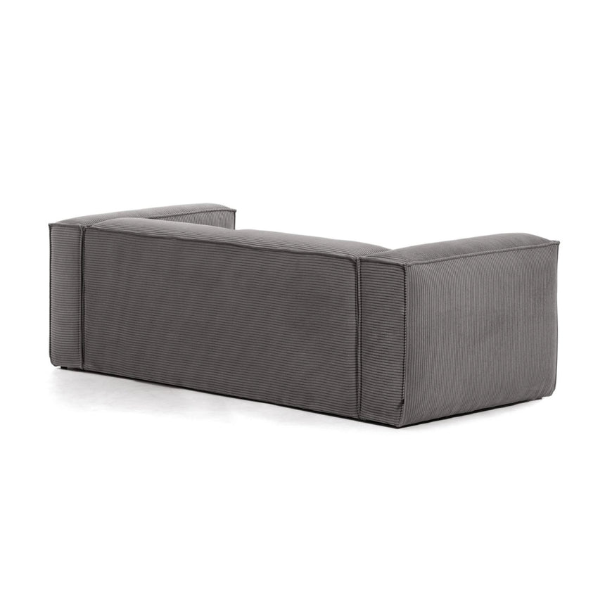 Blok 3-Sitzer-Sofa breiter Cord grau 240 cm von Kave Home – Produktbild 7