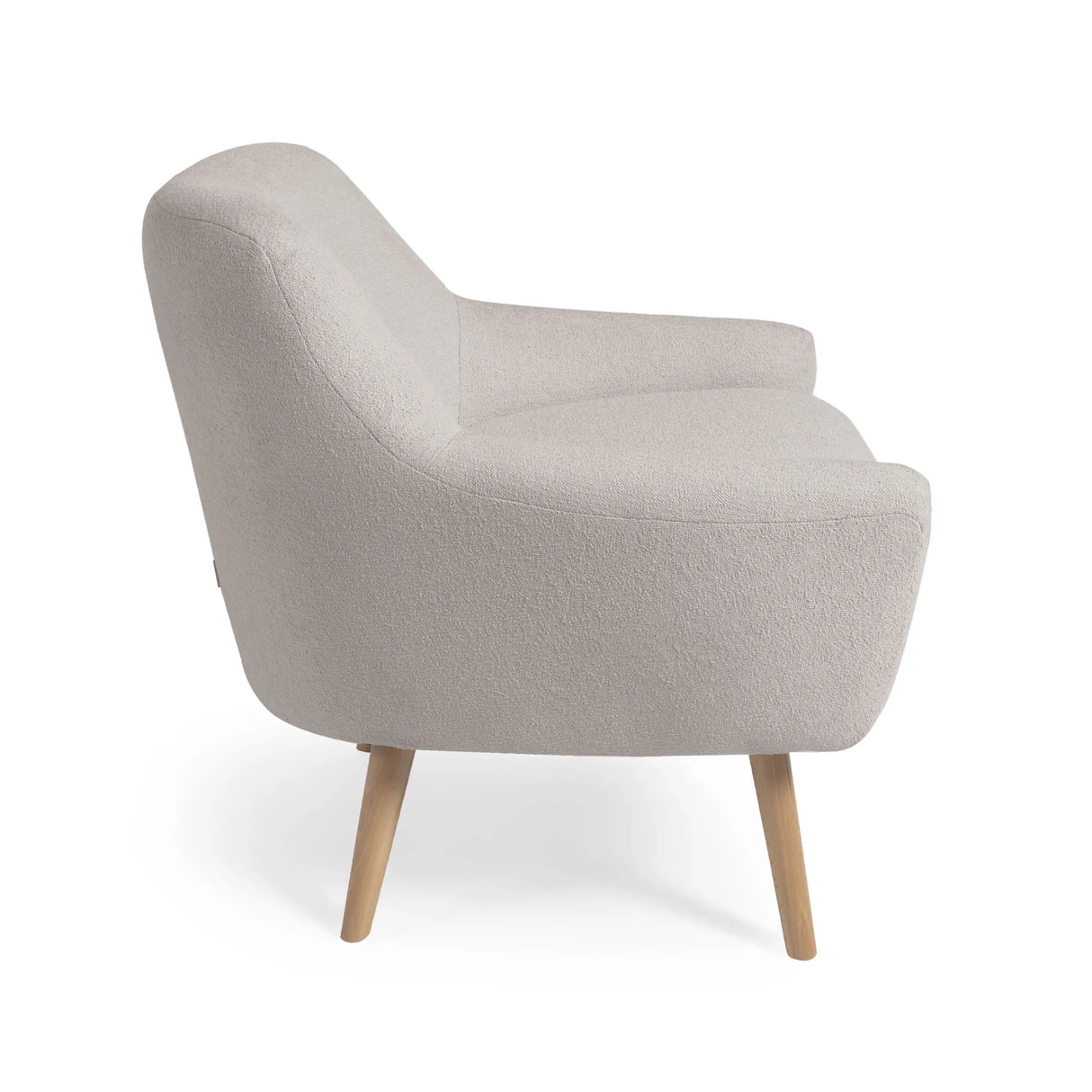 Candela Sessel Mikro-Bouclé in Grau FSC Mix Credit von Kave Home – Produktbild 5