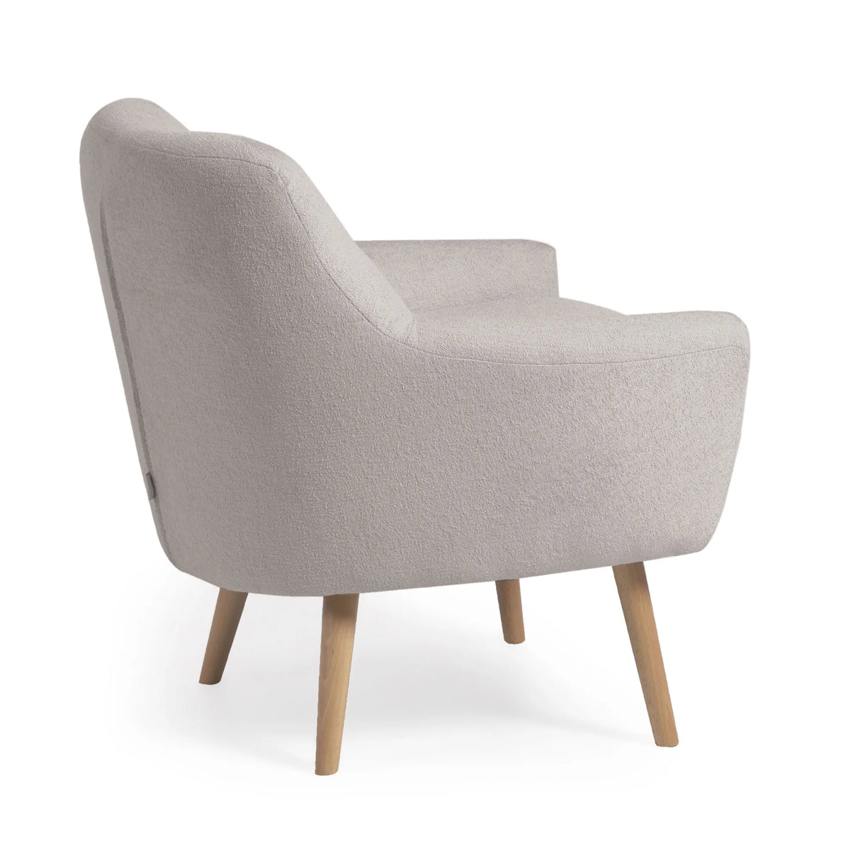 Candela Sessel Mikro-Bouclé in Grau FSC Mix Credit von Kave Home – Produktbild 6