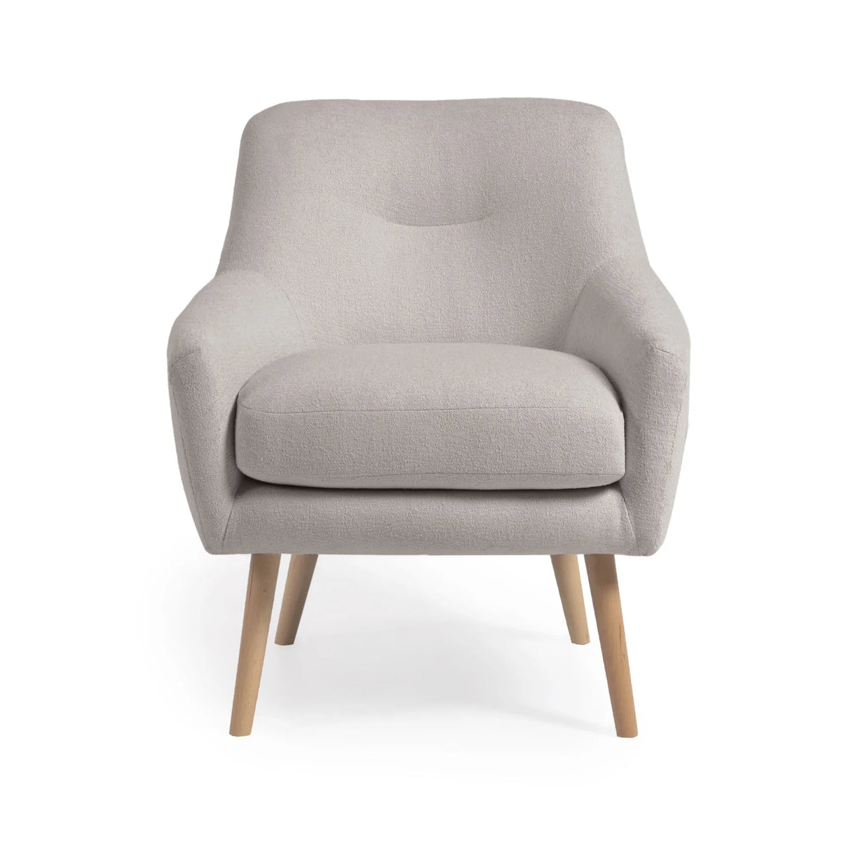 Candela Sessel Mikro-Bouclé in Grau FSC Mix Credit von Kave Home – Produktbild 7