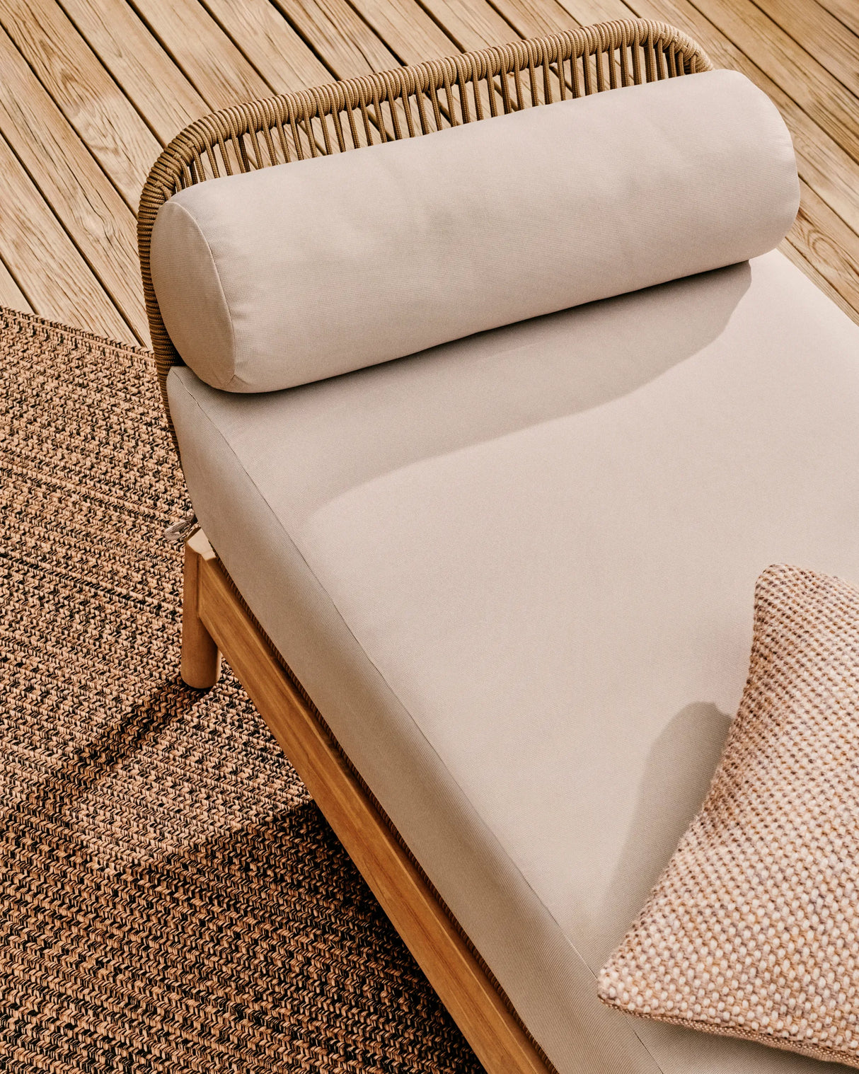 Catalina Daybed aus Seil in Grau und massivem Akazienholz FSC 100% von Kave Home – Produktbild 8