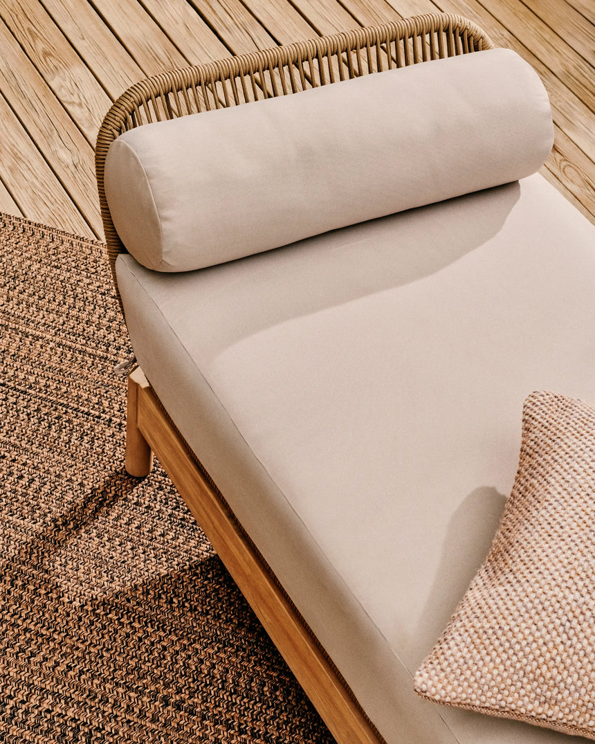 Catalina Daybed aus Seil in Grau und massivem Akazienholz FSC 100% von Kave Home – Produktbild 8