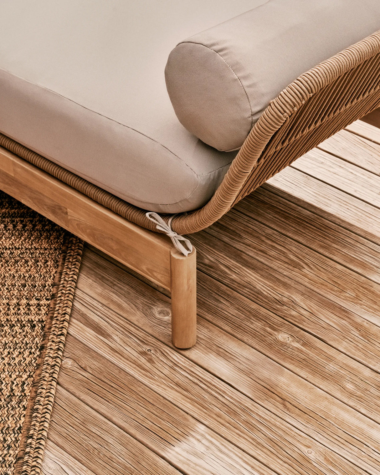 Catalina Daybed aus Seil in Grau und massivem Akazienholz FSC 100% von Kave Home – Produktbild 9