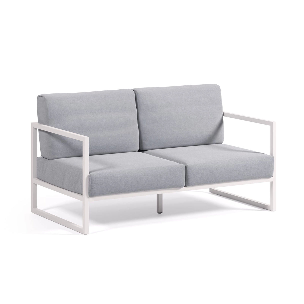 Comova 2-Sitzer-Sofa 100% outdoor blau und Aluminium weiss 150 cm von Kave Home – Bild 4