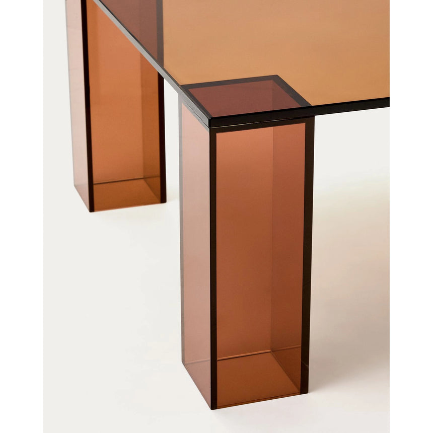 Couchtisch Adularia aus braunem gehärtetem Glas 140 x 60 cm von Kave Home – Bild 9