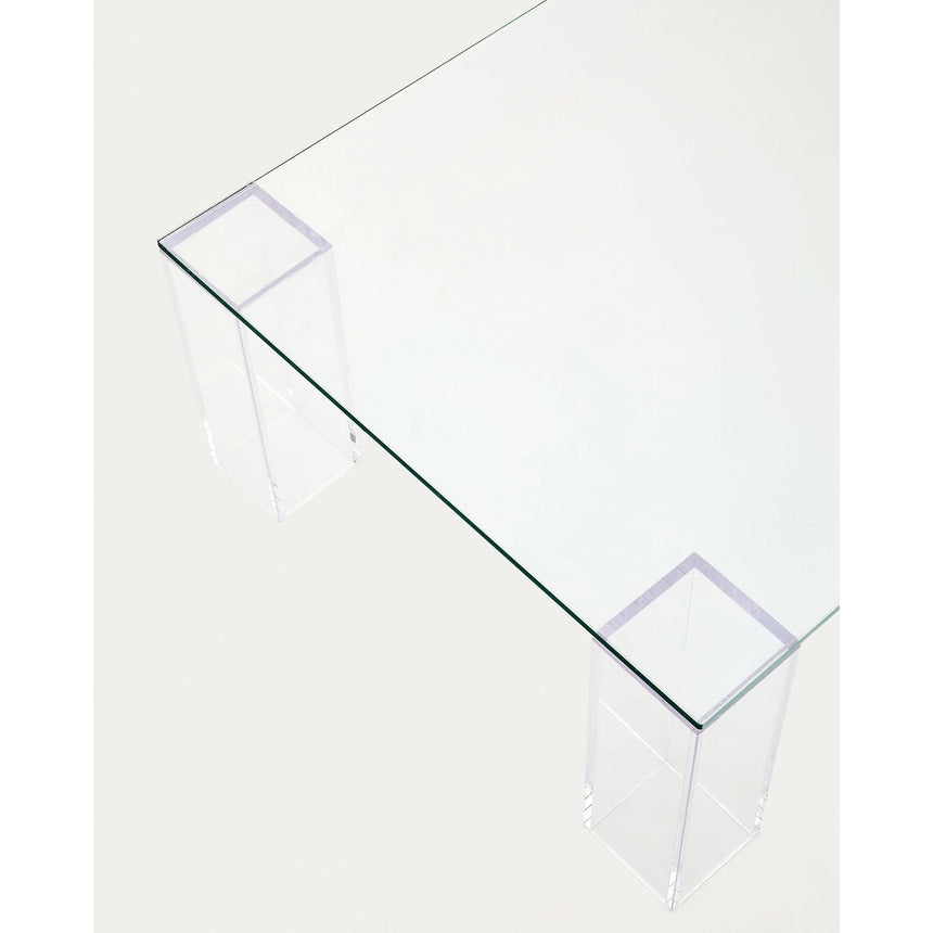 Couchtisch Adularia aus transparentem gehärtetem Glas 140 x 60 cm von Kave Home – Bild 8