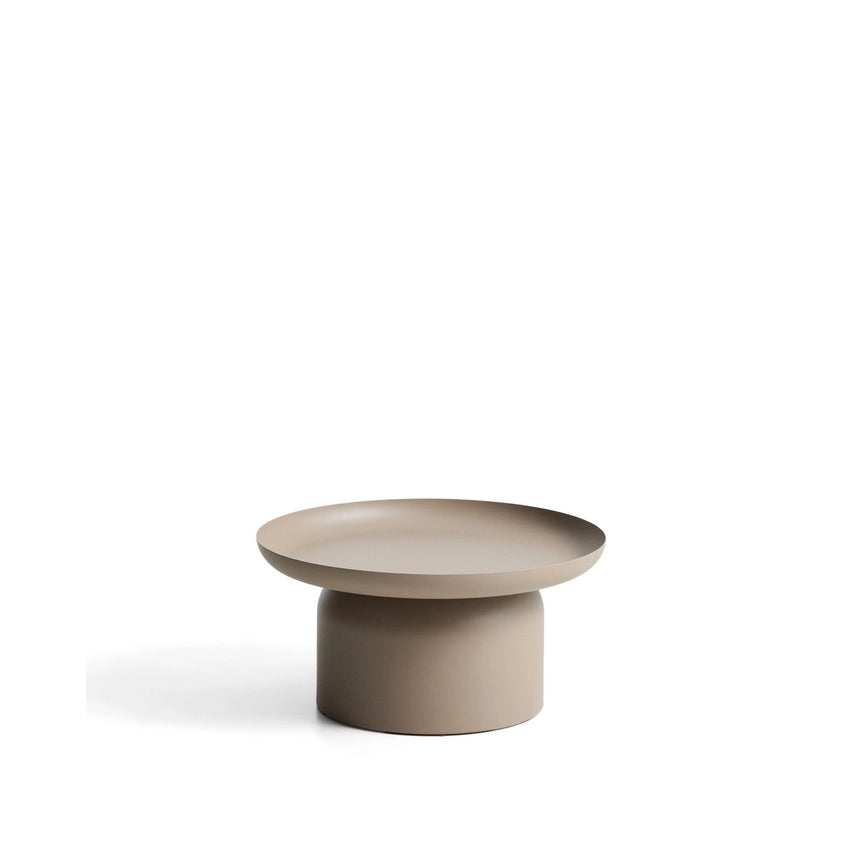 Couchtisch Arcola aus Aluminium in Taupe, Ø 70 cm von Kave Home – Bild 1