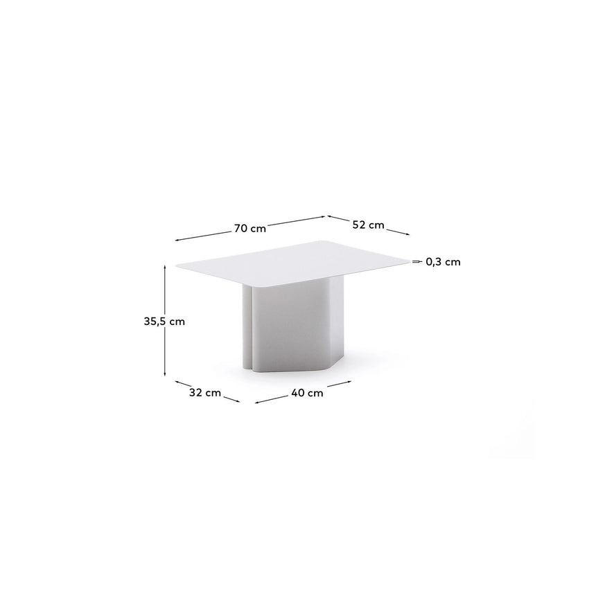 Couchtisch Arvin aus Eisen in Grau 70 x 52 cm von Kave Home – Bild 5