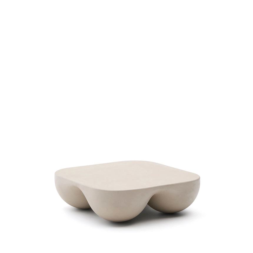 Couchtisch Colba aus polystone 100 x 100 cm von Kave Home – Bild 1