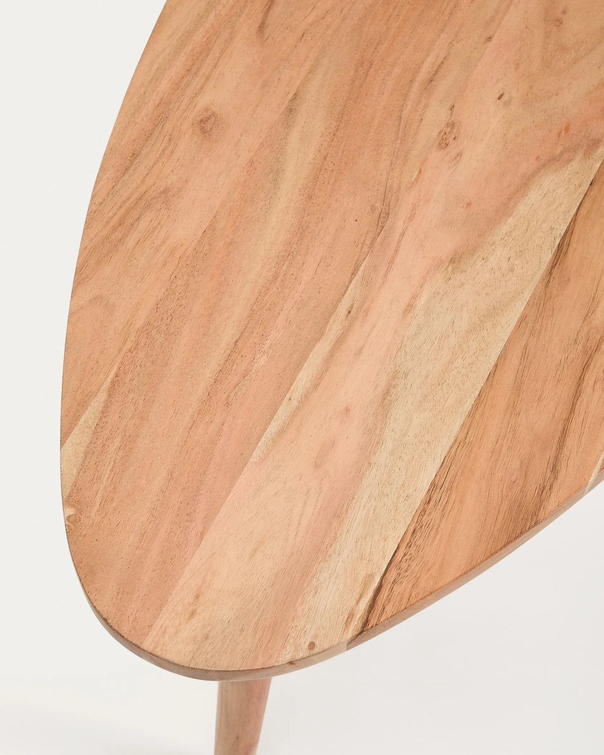 Couchtisch Duvani aus massivem Akazienholz mit gebleichtem Finish Ø 110 x 60 cm von Kave Home – Produktbild 6