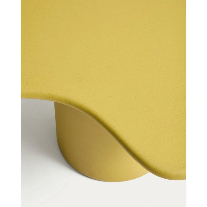 Couchtisch Macarella aus senfgelbem Zement, 83 x 77 cm von Kave Home – Bild 5